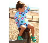 Toby Tiger Rainbow Bloom Print Long-Sleeved Kids' Swimsuit - 7-8y / 128cm