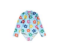 Toby Tiger Rainbow Bloom Print Long-Sleeved Kids' Swimsuit | Size: 7-8 Years Toby Tiger Multicolor 7-8 Years