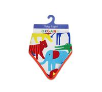 Toby Tiger Safari Print Dribble Bib Toby Tiger Multicolor