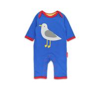 Toby Tiger Seagull Harbour Applique Sleepsuit in Blue | Size: 3-6 m Toby Tiger Blue 3-6 m