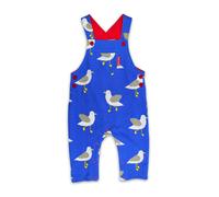 Toby Tiger Seagull Harbour Print Dungarees in Blue | Size: 18-24 m Toby Tiger Blue 18-24 m