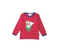 Toby Tiger Snowdrop Applique Long-Sleeved T-Shirt in Pink | Size: 6-7 Years Toby Tiger Pink 6-7 Years