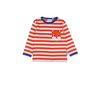 Toby Tiger Squirrel Pocket Applique Long Sleeved T-Shirt in Orange | Size: 6-12 m Toby Tiger Orange 6-12 m