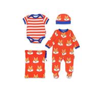 Toby Tiger Squirrel Print Baby Gift Set in Orange | Size: 6-12 m Toby Tiger Orange 6-12 m