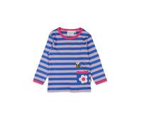 Toby Tiger Striped Daisy Applique Long-Sleeved T-Shirt in Lilac | Size: 5-6 Years Toby Tiger Lilac 5-6 Years
