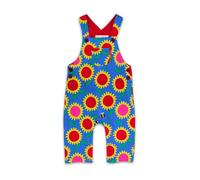 Toby Tiger Sunflower Bee Print Dungarees in Blue | Size: 3-4 Years Toby Tiger Blue 3-4 Years