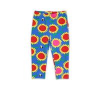 Toby Tiger Sunflower Bee Print Leggings in Blue | Size: 6-7 Years Toby Tiger Blue 6-7 Years