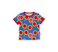 Toby Tiger Sunflower Bee Print Short-Sleeved T-Shirt in Blue | Size: 3-4 Years Toby Tiger Blue 3-4 Years