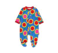 Toby Tiger Sunflower Bee Print Sleepsuit in Blue | Size: 3-6 m Toby Tiger Blue 3-6 m