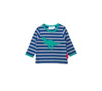 Toby Tiger T-Rex Applique Long-Sleeved T-shirt in Blue | Size: 5-6 Years Toby Tiger Blue 5-6 Years