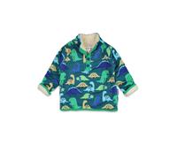 Toby Tiger Tonal Dinosaur Print Fleece Sweatshirt in Green | Size: 5-6 Years Toby Tiger Green 5-6 Years