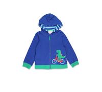 Toby Tiger Toys Bicycle Dinosaur Applique Hoodie in Blue | Size: 7-8 Years Toby Tiger Blue 7-8 Years