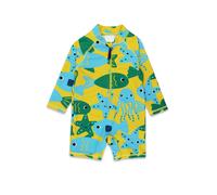 Toby Tiger Under The Sea Print Baby Long-Sleeved Swimsuit in Yellow | Size: 18-24 m Toby Tiger Yellow 18-24 m