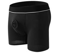 Tobysper Boxer Shorts Men's Sexy Open Front Underwear Briefs Hollow Underwear Open Boxer Shorts Cotton Hollow Hole Boxer with Silicone Lesbian Gay Men Cut Out Bikini Men's Undie, black, M