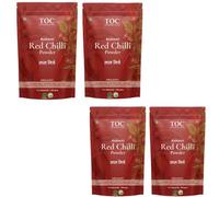 TOC Kashmiri & Natural Red Chilli Powder, Chemical Free, Pesticide Free, Non-GMO, Traditional Stone Ground, Native Variety, Premium Laal Mirch for Indian Cooking (4Kg, Kashmiri Chilli Powder)