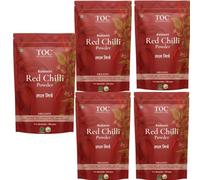 TOC Kashmiri & Natural Red Chilli Powder, Chemical Free, Pesticide Free, Non-GMO, Traditional Stone Ground, Native Variety, Premium Laal Mirch for Indian Cooking (5Kg, Kashmiri Chilli Powder)