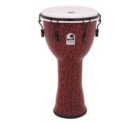 Toca 12-Inch Freestyle II Mechanically Tuned Synthetic Head Djembe - Red Mask