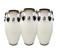 Toca Custom Deluxe Conga - Fibreglass, Magarita Blanca, Black Chrome 4611-3/4FMB