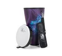 Toca Nesting Drums Freestyle II Nesting Ashiko 10 x 18 Inches Woodstock Purple TSSNA-10WP-FP