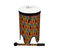 Toca Nesting Drums Freestyle II Tom Tom, Size 12", Kente Cloth, TSSNT-12K-FDP
