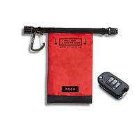 TOCA No Signal Sleeve - RFID Blocking Faraday Bag, Keyless Go & Smartphone/Laptop Protection, Data Privacy Shield, Water-resistant, Compact Red