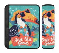 Tocane Cute Cartoon car seat Strap & Belt Covers,Protects Your Neck and Shoulders,Padded seat Belt Cover for Truck Auto Bag funda para cinturón de carro 2 pcs