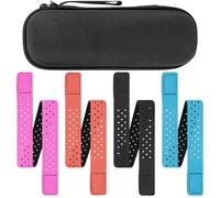 TOCCOO Armband Replacement Heart Rate Monitor Strap, Breathable Adjustable Strap Band Compatible with Scosche/COOSPO, Comfortable for Fitness Sports (Black, Orange, Pink, Blue, 4PCS)