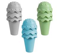 TOCCOOL 3-Pack Microphone Shaped Weighted Pencil Grips - Silicone Handwriting Aid for Autism, Tremors & Fine Motor Challenges