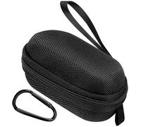 TOCCOOL Black Hearing Aid Storage Case, Sturdy EVA Material Protector Bag, Travel Hearing Aid Pouch for The Elderly and Hard of Hearing (Drop Resistant 12 x 7.5 x 5 cm)