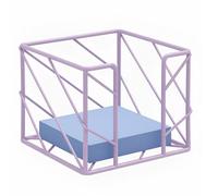TOCCOOL Desktop Organizer - Iron Sticky Memo Holder, Multi-Functional Stationery Holder & Desk Accessories for Office/Home/School (Purple)