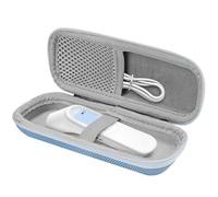 TOCCOOL Hard Case for Infrared Thermometer - Protective Travel Storage Box, Temp Reader Travel Bag, Compatible with iHealth/Viproud/No-Touch Forehead Thermometers (Blue, Bag Only)