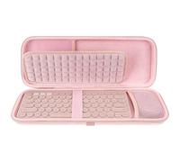 TOCCOOL Keyboard Hard Travel Case, Compatible with Logitech K380, Pebble Keys 2 K380s, M350, M350s & More, Pink