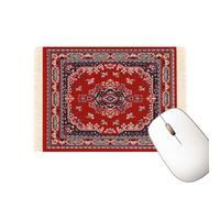 TOCCOOL Red Mouse Pad - Carpet Style with Persian Design, Comfortable and Durable, Ideal for Office or Computer Room Use (Red)