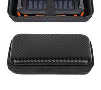 TOCCOOL Portable Solar Charger Storage Box, Power Bank Hard Travel Case, Compatible with Rasbes Solar Charger 38800mAh, Compatible with Durecopow Solar Charger 20000mAh (Black)