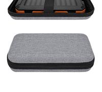 TOCCOOL Solar Power Bank Carrying Case - Portable Hard Travel Storage Box for Solar Chargers, Compatible with Rasbes 38800mAh, Durecopow 20000mAh (Silver)