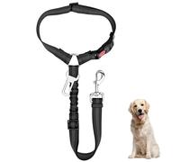 Toced Dog Seat Belt For Cars, Adjustable Dog Car Harness, Headrest Restraint Leads, Elastic Pet Seat Belt with Bungee Buffer, Durable Strong Leads Harness
