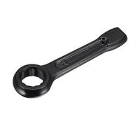 TOCHUN Metric 24mm Slogging Ring Box End Striking Wrenches, High Tensile Steel Single Head Spanner Hand Tool, Metric Slogging Flat Single Ring Spanner