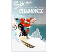 TOCMANE LickWorld Chamonix Mont Blanc France Ski Travel Haute Savoie Paris Posters tin Sign Metal Bar Pub Garage Diner Cafe Home Wall Decor Home Decor Art Poster Retro Vintage Iron Poster 8x12 inch