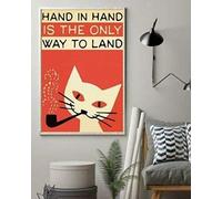 TOCMANE The Cure Love Cats Metal Poster Indoor Outdoor Home Bar Coffee Kitchen Wall Decor Room Decor 8x12 inch