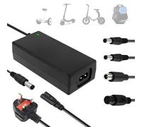 TOCMSNHG Electric Scooter Charger, 42V 2A Hoverboard Charger for 36V Battery, Mobility Scooter Chargers with 4 Connections for Electric Scooters, Hoverboard, Unicycles