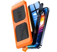 TOCOL 2 Pack for iPhone 12 Pro Max Privacy Screen Protector 6.7-Inch, True 25°Anti Spy, Instant Installation, 16FT Military Grade Shatterproof, Tempered Glass, Case Friendly, Coverage Protection