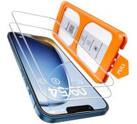 TOCOL 2 Pack for iPhone 13 Mini Screen Protector 5.4-Inch, Instant Installation, 16FT Military Grade Shatterproof, 9H+ Hardness Tempered Glass, Case Friendly, HD Clear Coverage Protection