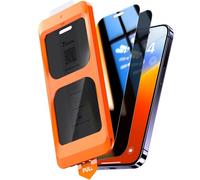 TOCOL 2 Pack for iPhone 14 Pro Privacy Screen Protector 6.1-Inch, True 25°Anti Spy, Instant Installation, 16FT Military Grade Shatterproof, Tempered Glass, Case Friendly, Coverage Protection