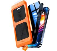 TOCOL 2 Pack for iPhone 15 Pro Privacy Screen Protector 6.1-Inch, True 25°Anti Spy, Instant Installation, 16FT Military Grade Shatterproof, Tempered Glass, Case Friendly, Full Coverage Protection