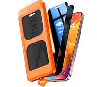 TOCOL 2 Pack for iPhone 16 Pro Privacy Screen Protector 6.3-Inch, True 25°Anti Spy, Instant Installation, 16FT Military Grade Shatterproof, Tempered Glass, Case Friendly, Full Coverage Protection