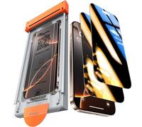 TOCOL 9H+ Glass for iPhone 16 Pro Privacy Screen Protector True 25°Anti Spy, Zero Bubble, Auto-Dust Removal, 14FT+ Military Grade Tempered Glass Full Edge Coverage Easy Installation 6.3" 2 Pack