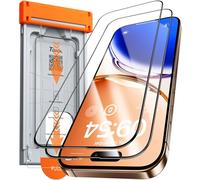 TOCOL 9H+ Glass Phone Screen Protector for iPhone 16 Pro Max Zero Bubble, Auto-Dust Removal, 14FT+ Military Grade Shatterproof Hardness Tempered Glass Full Edge Coverage Easy Installation 6.9" 2 Pack
