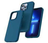 TOCOL for iPhone 13 Pro Case, Liquid Silicone, Midnight Blue