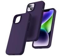 TOCOL for iPhone 14 Case, Liquid Silicone, Midnight Purple