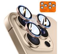 TOCOL for iPhone 14 Pro Max/iPhone 14 Pro Camera Lens Protectors, Individual Tempered Glass Protectors, Anti-Scratch, Easy Installation, Ultra HD Night Shooting Mode, Case Friendly, Desert
